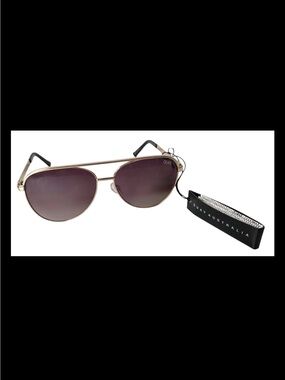 QUAY AUSTRALIA Vivienne Mini Women’s Sunglasses CAT 3 Gold Frame NWT + Dust Bag